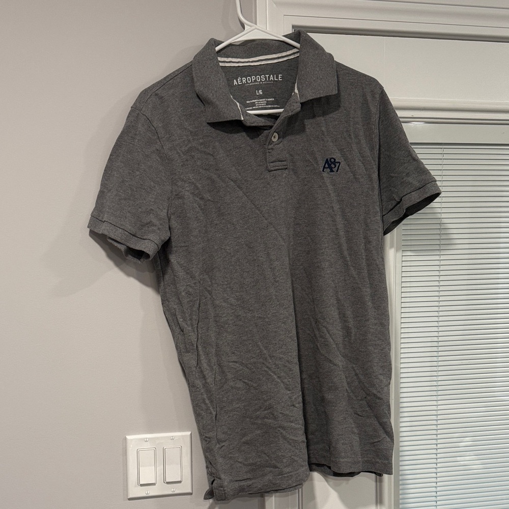 Aeropostale Charcoal Polo Shirt for Men